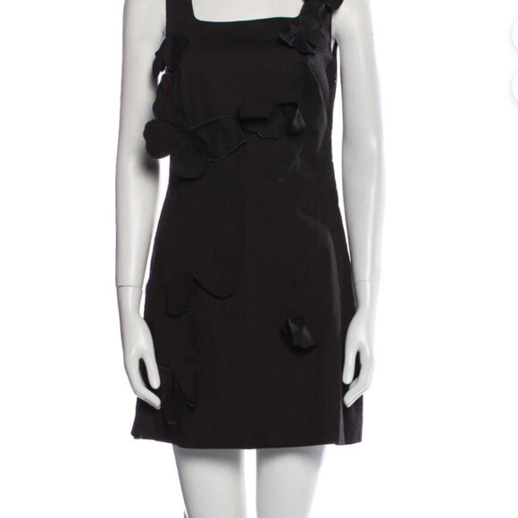 Vivetta Square Neckline Mini Dress with butterfly appliqués - Picture 1 of 4